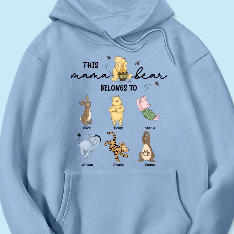 This Mama Bear Belongs To Cute Characters Personalized Shirt, Mother‘s Day Gift For Mom Grandma - Image 17