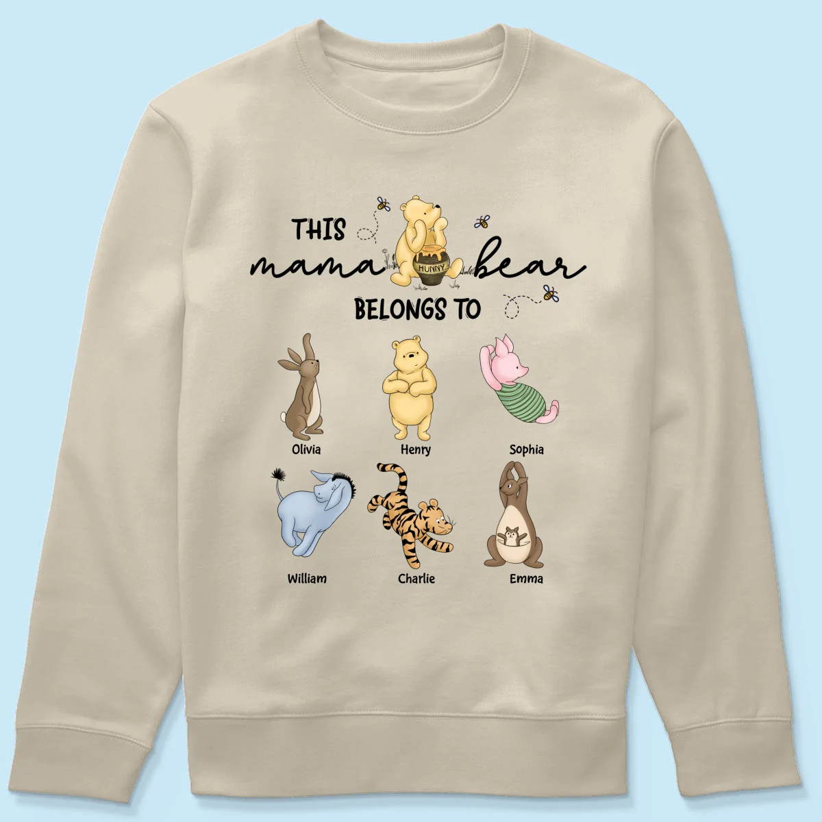 This Mama Bear Belongs To Cute Characters Personalized Shirt, Mother‘s Day Gift For Mom Grandma - Image 20