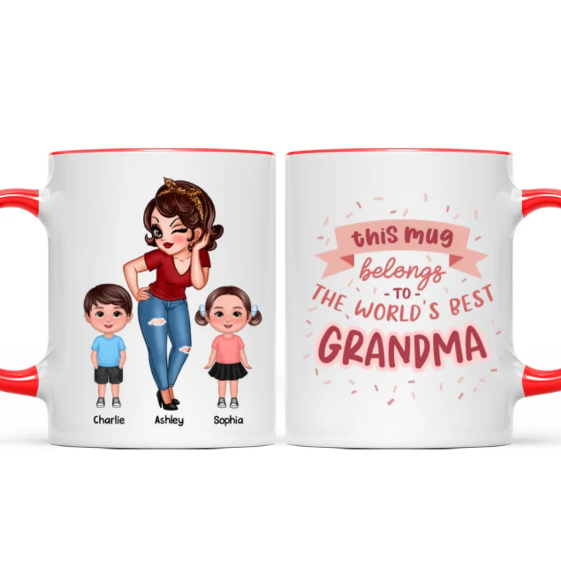 This Mug Belongs To The World Best Grandma Personalized Mug - Image 10