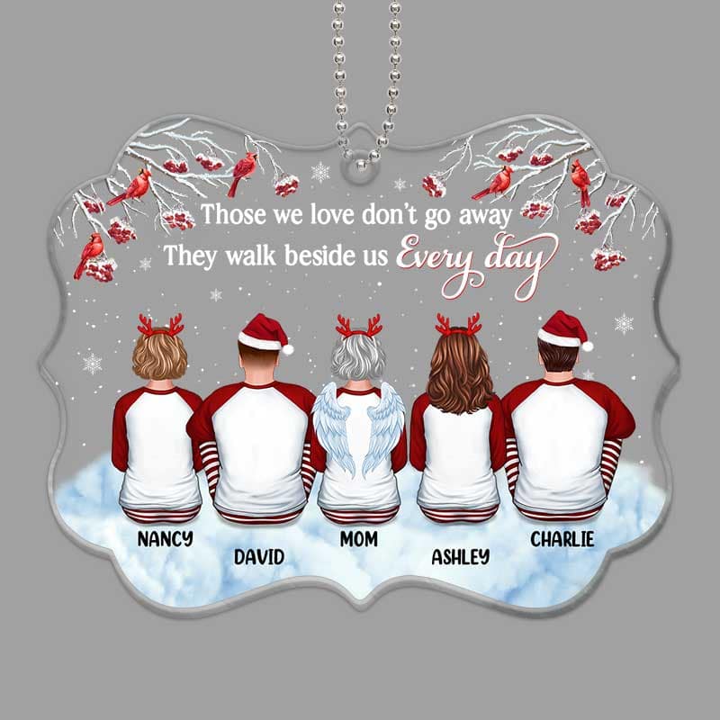 Those We Love Memorial Family Personalized Christmas Acrylic Ornament - Image 2