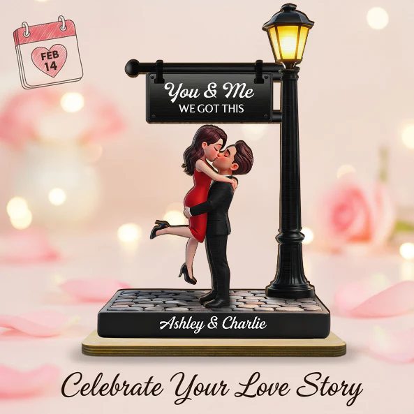 Timeless Love Under The Light - Personalized 2-Layered Wooden Plaque - Heartfelt Anniversary Gift, Wedding Gift For Couple, For Him, For Her - Image 11