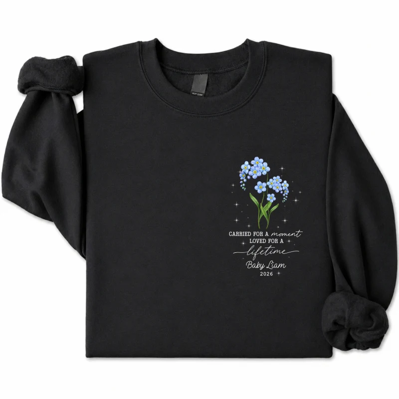 Tiny Bloom Forever - Personalized Shirt - Memorial Sympathy Gift for Baby Loss - Image 14