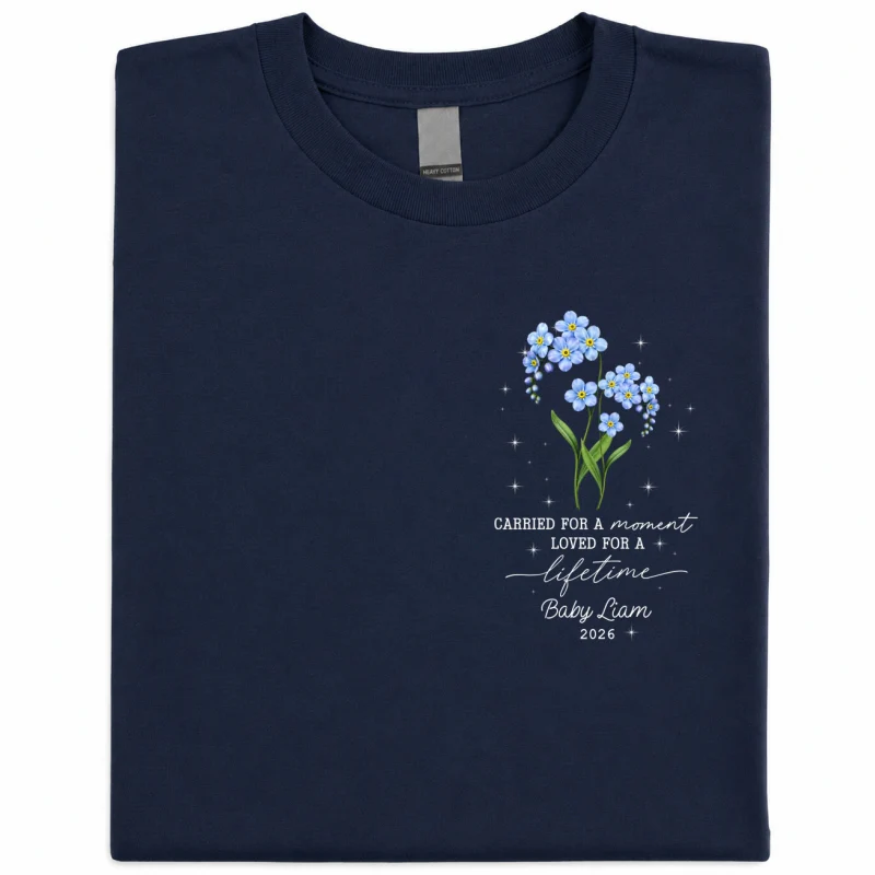 Tiny Bloom Forever - Personalized Shirt - Memorial Sympathy Gift for Baby Loss - Image 9