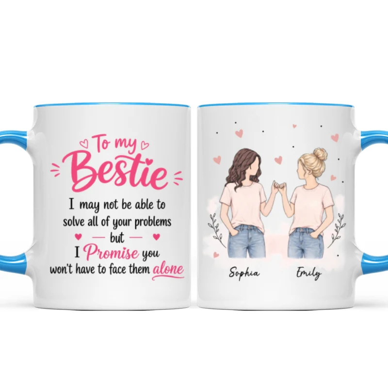 To My Bestie Pinky Promise Besties - Personalized Mug - Friendship Keepsake For Best Friends - Image 14