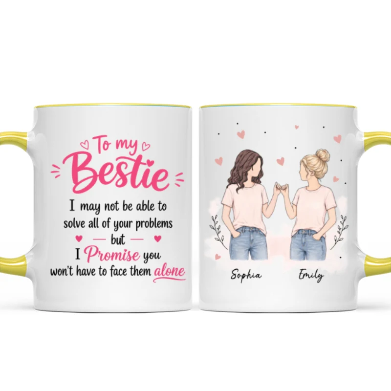 To My Bestie Pinky Promise Besties - Personalized Mug - Friendship Keepsake For Best Friends - Image 17