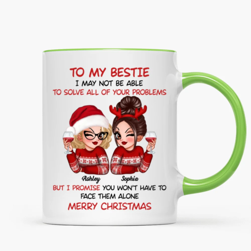 To My Bestie Sassy Girls Personalized Mug, Funny Christmas Gift For Sisters - Image 15