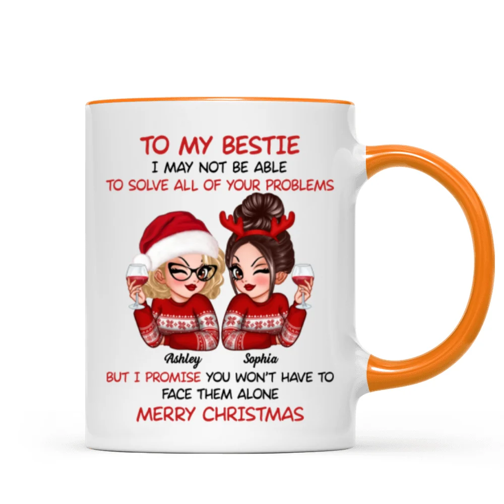 To My Bestie Sassy Girls Personalized Mug, Funny Christmas Gift For Sisters - Image 16