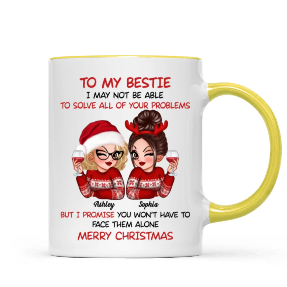 To My Bestie Sassy Girls Personalized Mug, Funny Christmas Gift For Sisters - Image 17