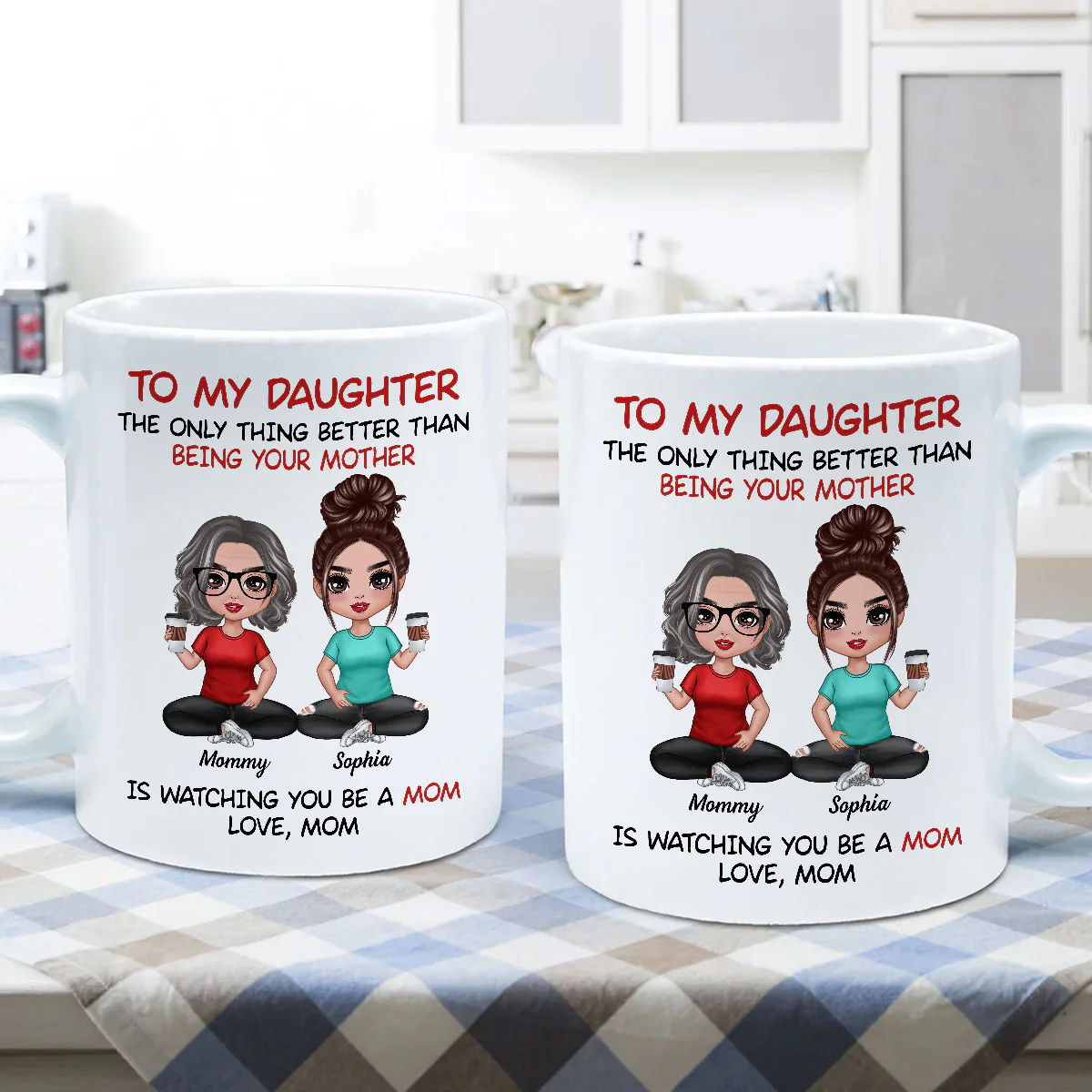 To My Daughter From Mom - Personalized Mug - Heartfelt Gift For Daughter - Image 5