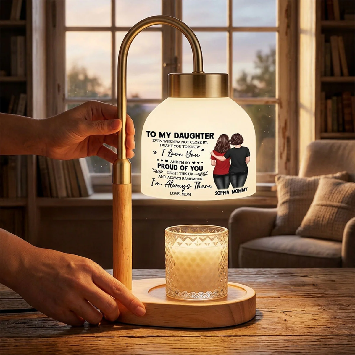 To My Daughter From Mom - Personalized Candle Warmer Lamp - Heartfelt Gift For Daughter - Image 4
