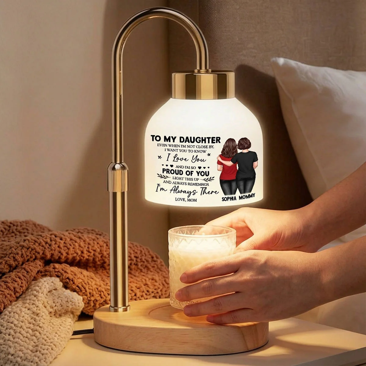 To My Daughter From Mom - Personalized Candle Warmer Lamp - Heartfelt Gift For Daughter - Image 6
