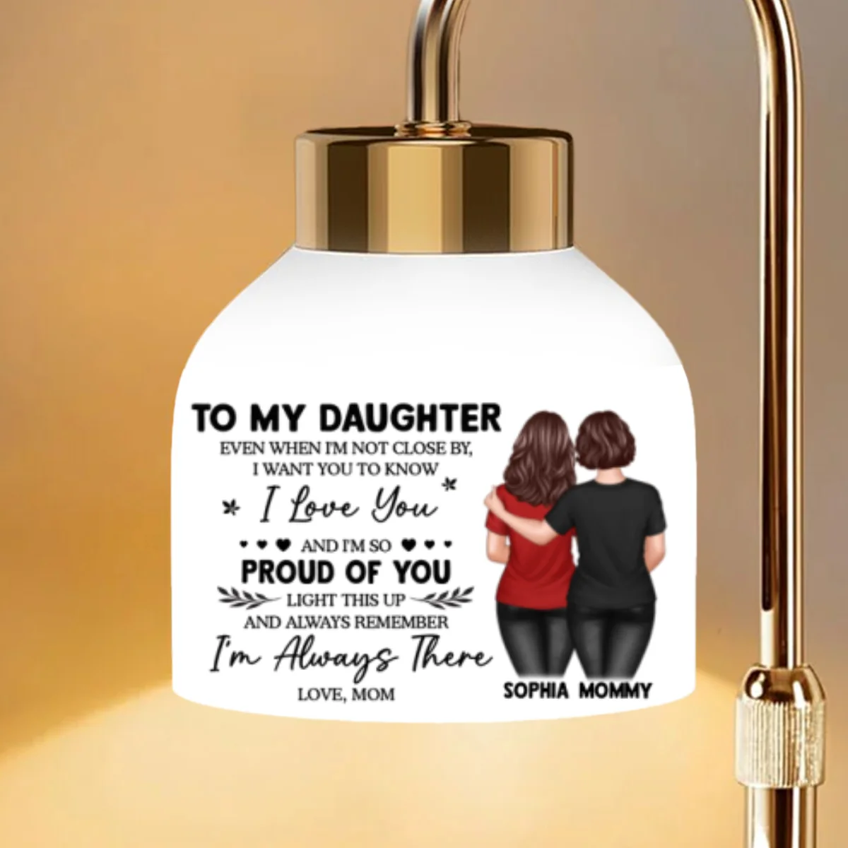 To My Daughter From Mom - Personalized Candle Warmer Lamp - Heartfelt Gift For Daughter - Image 11
