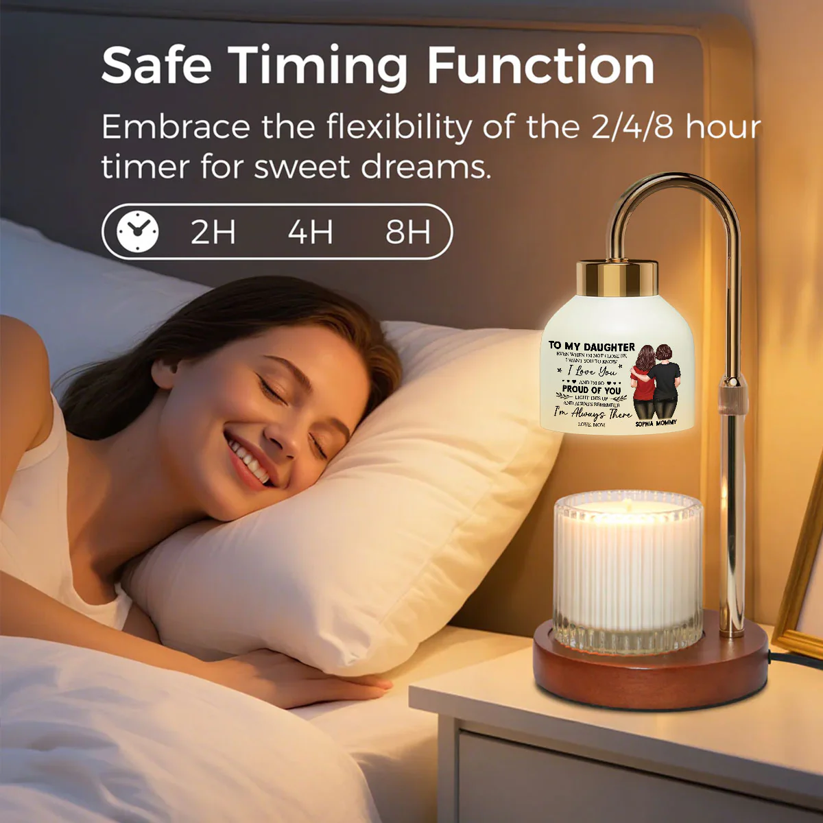 To My Daughter From Mom - Personalized Candle Warmer Lamp - Heartfelt Gift For Daughter - Image 7
