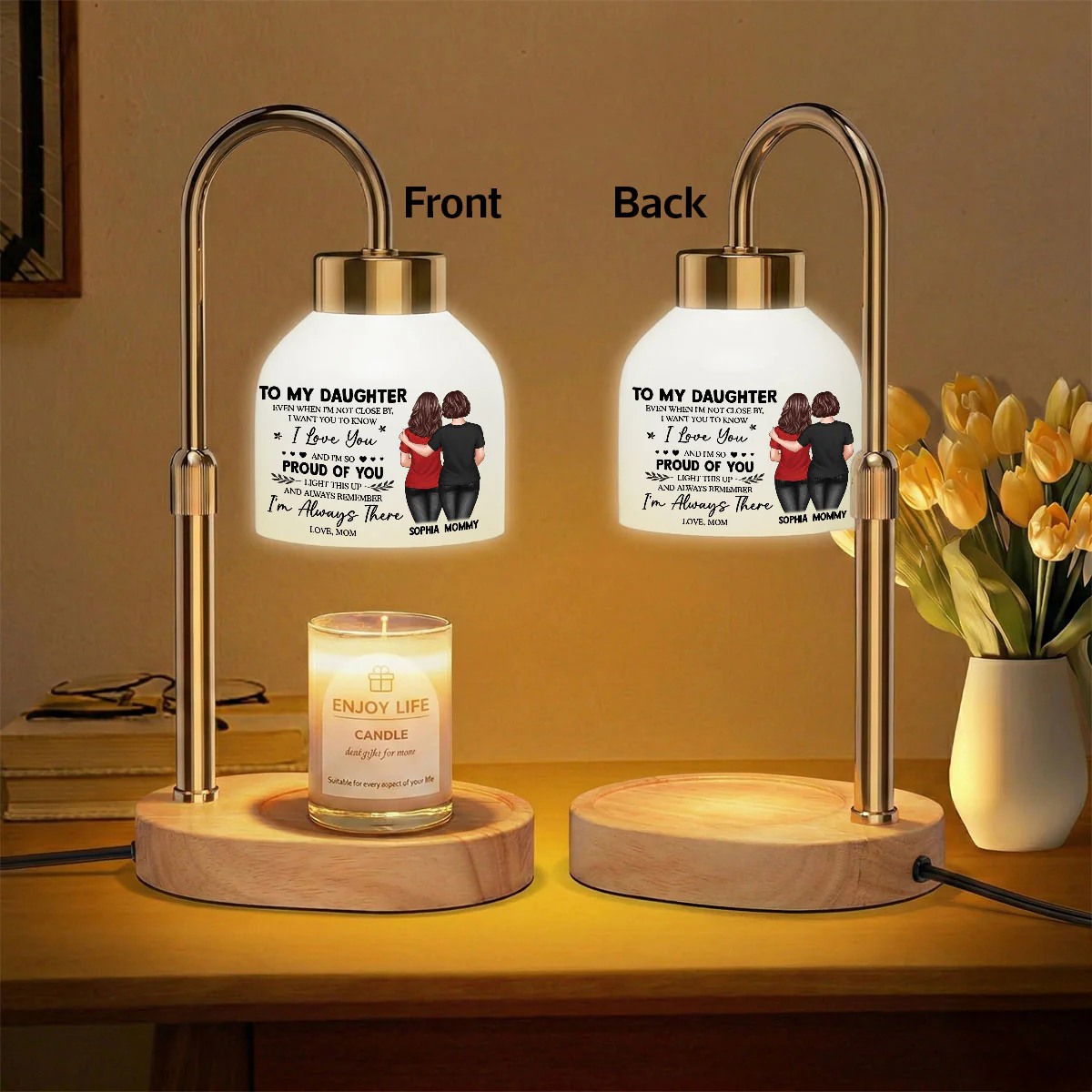 To My Daughter From Mom - Personalized Candle Warmer Lamp - Heartfelt Gift For Daughter - Image 9