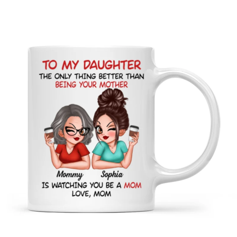 To My Daughter From Mom Personalized Mug - Image 6