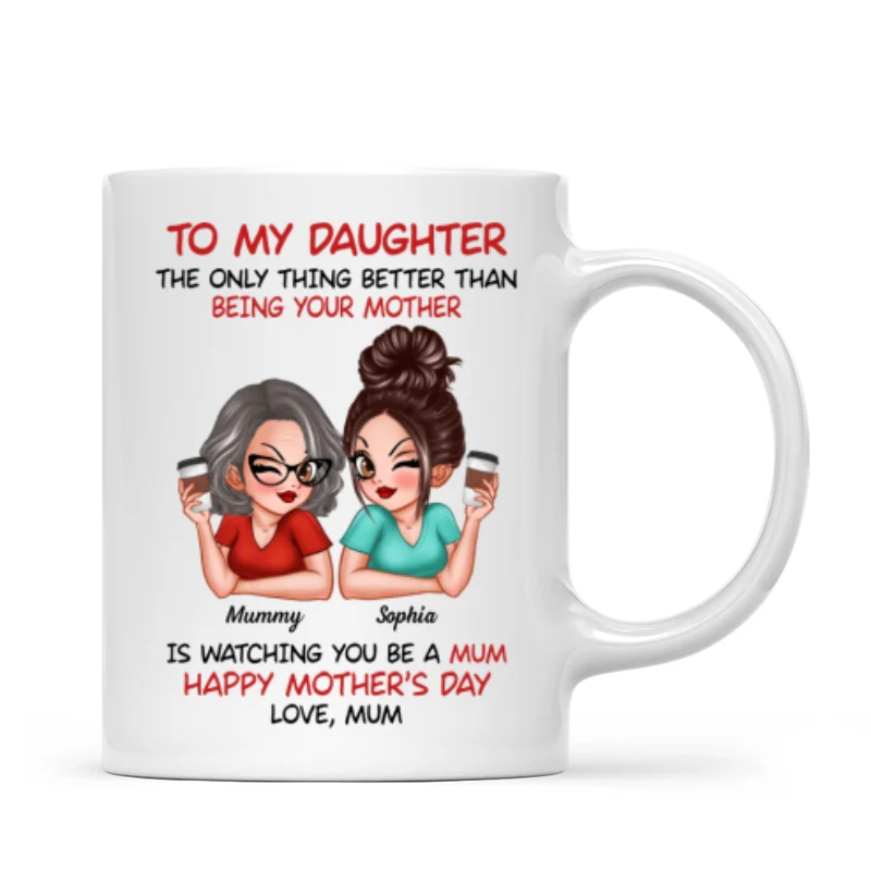 To My Daughter From Mum Happy Mother's Day - Personalised Mug - Mother's Day Gift For Daughter - Image 13