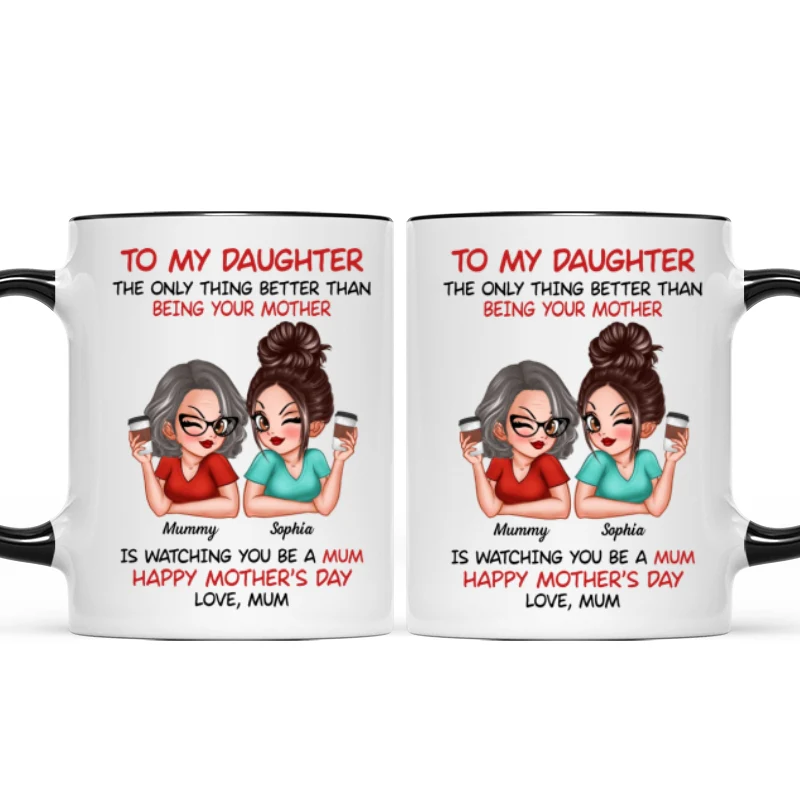 To My Daughter From Mum Happy Mother's Day - Personalised Mug - Mother's Day Gift For Daughter - Image 23