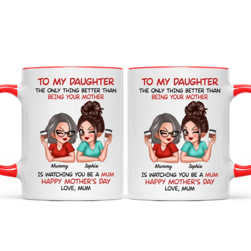 To My Daughter From Mum Happy Mother's Day - Personalised Mug - Mother's Day Gift For Daughter - Image 24