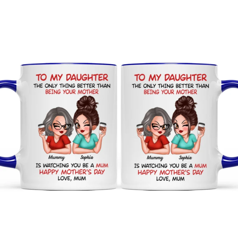 To My Daughter From Mum Happy Mother's Day - Personalised Mug - Mother's Day Gift For Daughter - Image 26