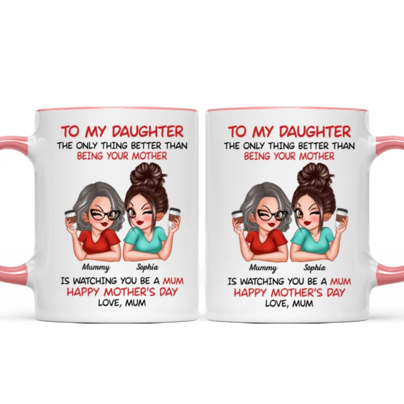 To My Daughter From Mum Happy Mother's Day - Personalised Mug - Mother's Day Gift For Daughter - Image 27
