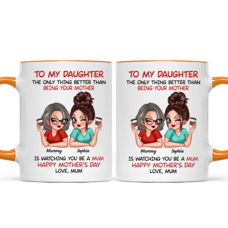 To My Daughter From Mum Happy Mother's Day - Personalised Mug - Mother's Day Gift For Daughter - Image 29