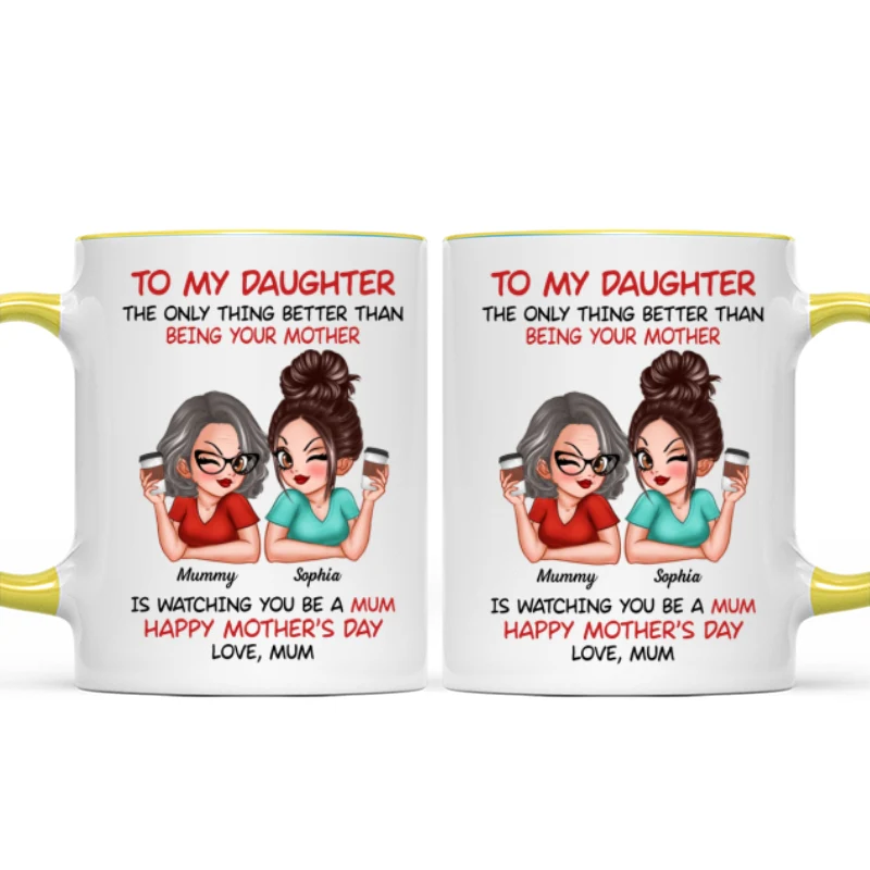 To My Daughter From Mum Happy Mother's Day - Personalised Mug - Mother's Day Gift For Daughter - Image 30
