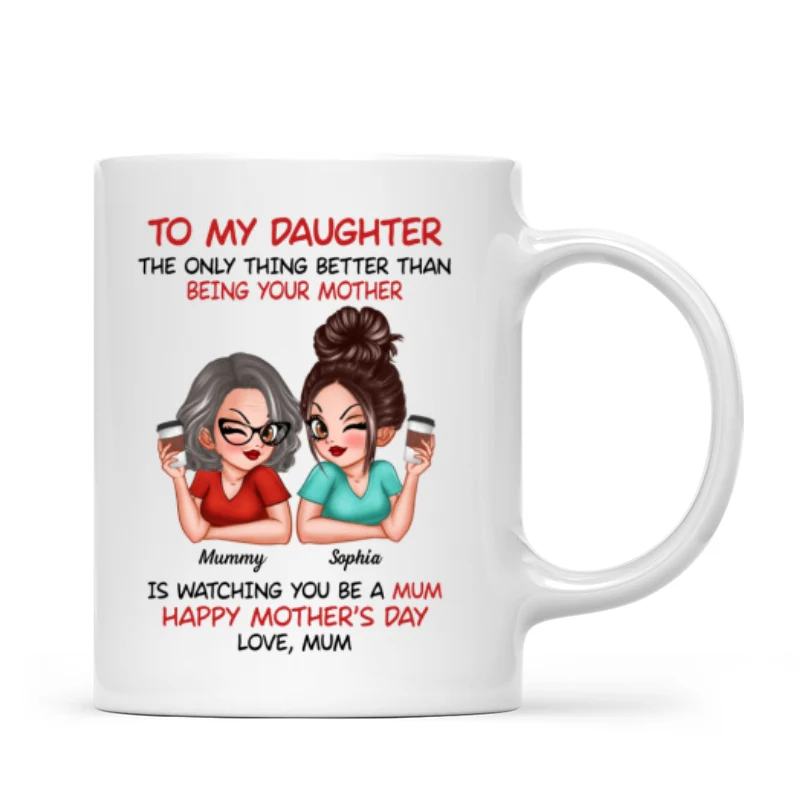 To My Daughter From Mum Happy Mother's Day - Personalised Mug - Mother's Day Gift For Daughter - Image 31