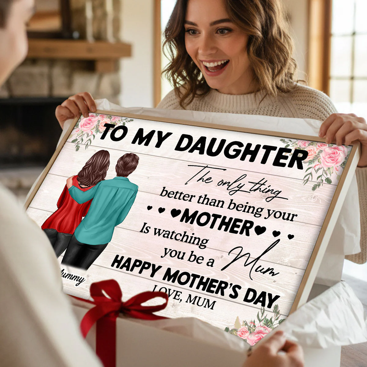 To My Daughter From Mum Happy Mother's Day - Personalized Poster - Mother's Day Gift For Daughter - Image 10