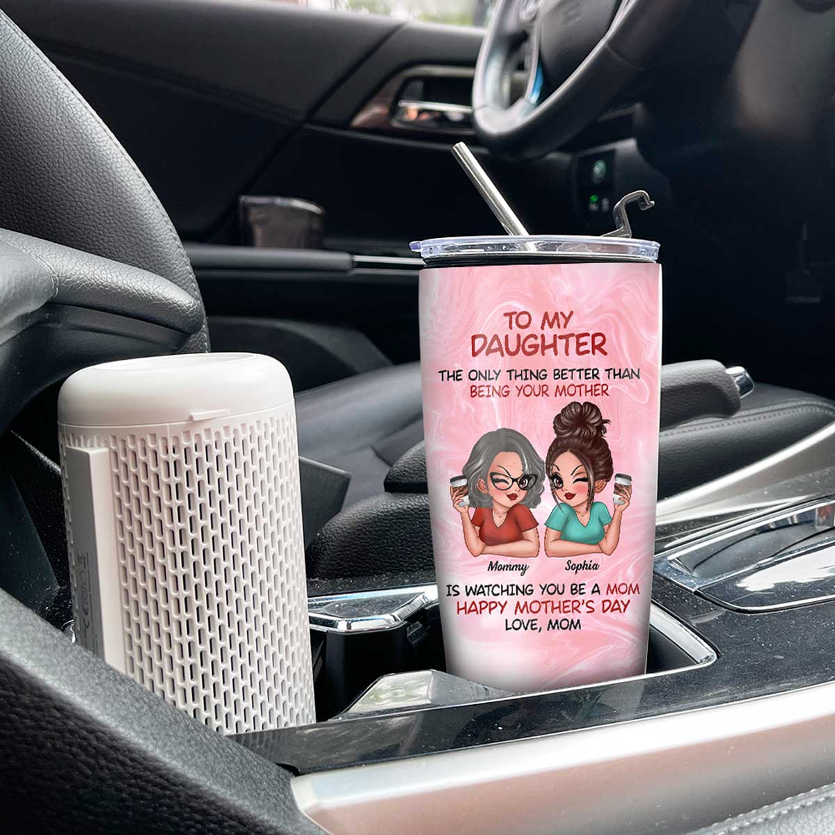 To My Daughter Happy Mother‘s Day - Personalized Tumbler - Image 7