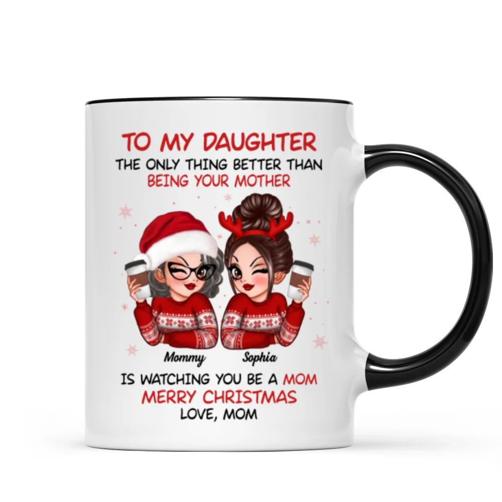 To My Daughter Son Watching You Be A Mom Dad Merry Christmas Personalized Mug, Christmas Gift For Daughters, Sons - Image 10