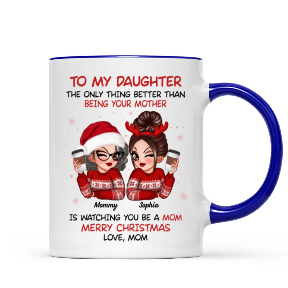 To My Daughter Son Watching You Be A Mom Dad Merry Christmas Personalized Mug, Christmas Gift For Daughters, Sons - Image 11