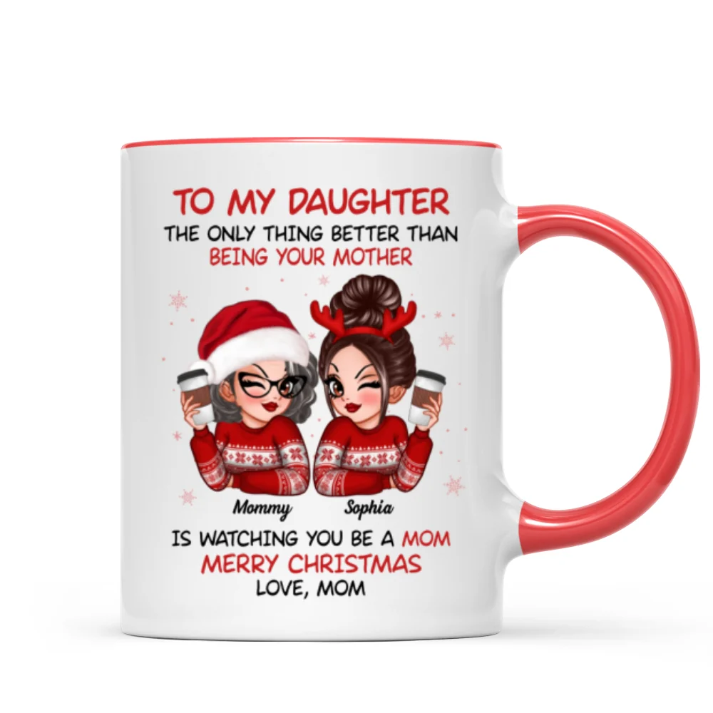 To My Daughter Son Watching You Be A Mom Dad Merry Christmas Personalized Mug, Christmas Gift For Daughters, Sons - Image 12