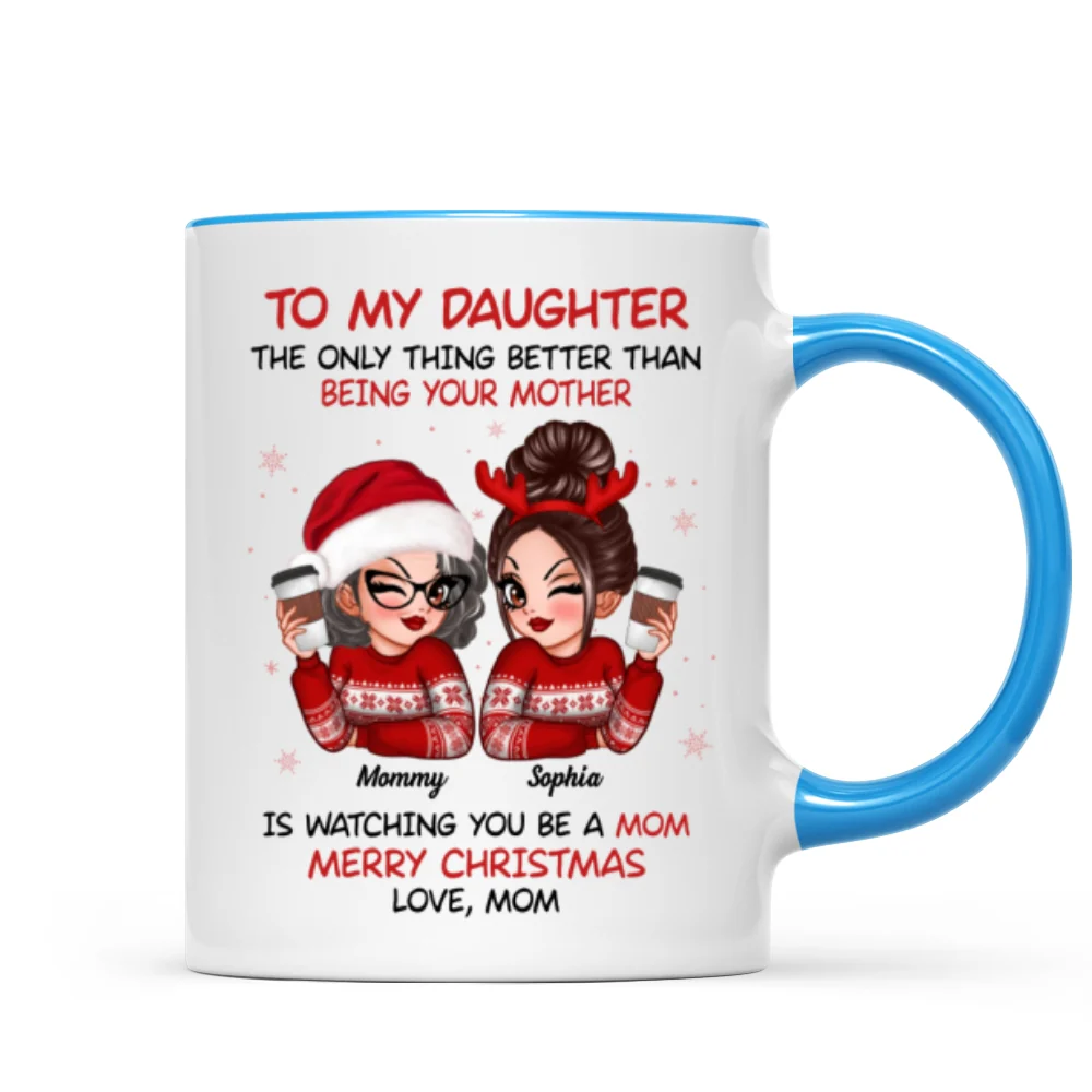 To My Daughter Son Watching You Be A Mom Dad Merry Christmas Personalized Mug, Christmas Gift For Daughters, Sons - Image 13