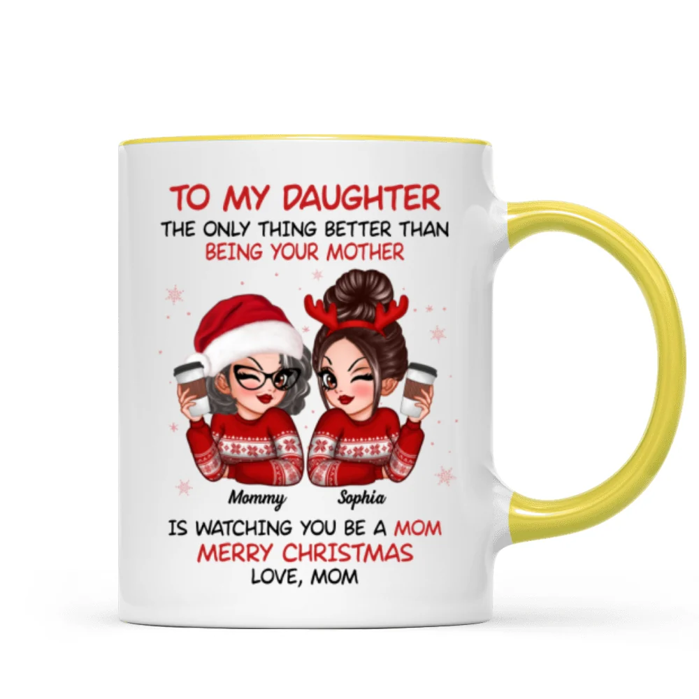 To My Daughter Son Watching You Be A Mom Dad Merry Christmas Personalized Mug, Christmas Gift For Daughters, Sons - Image 17