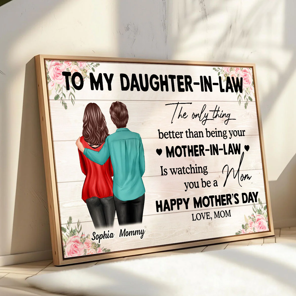To My Daughter-In-Law Happy Mother's Day Personalized Poster, Gift For Daughter-In-Law - Image 5