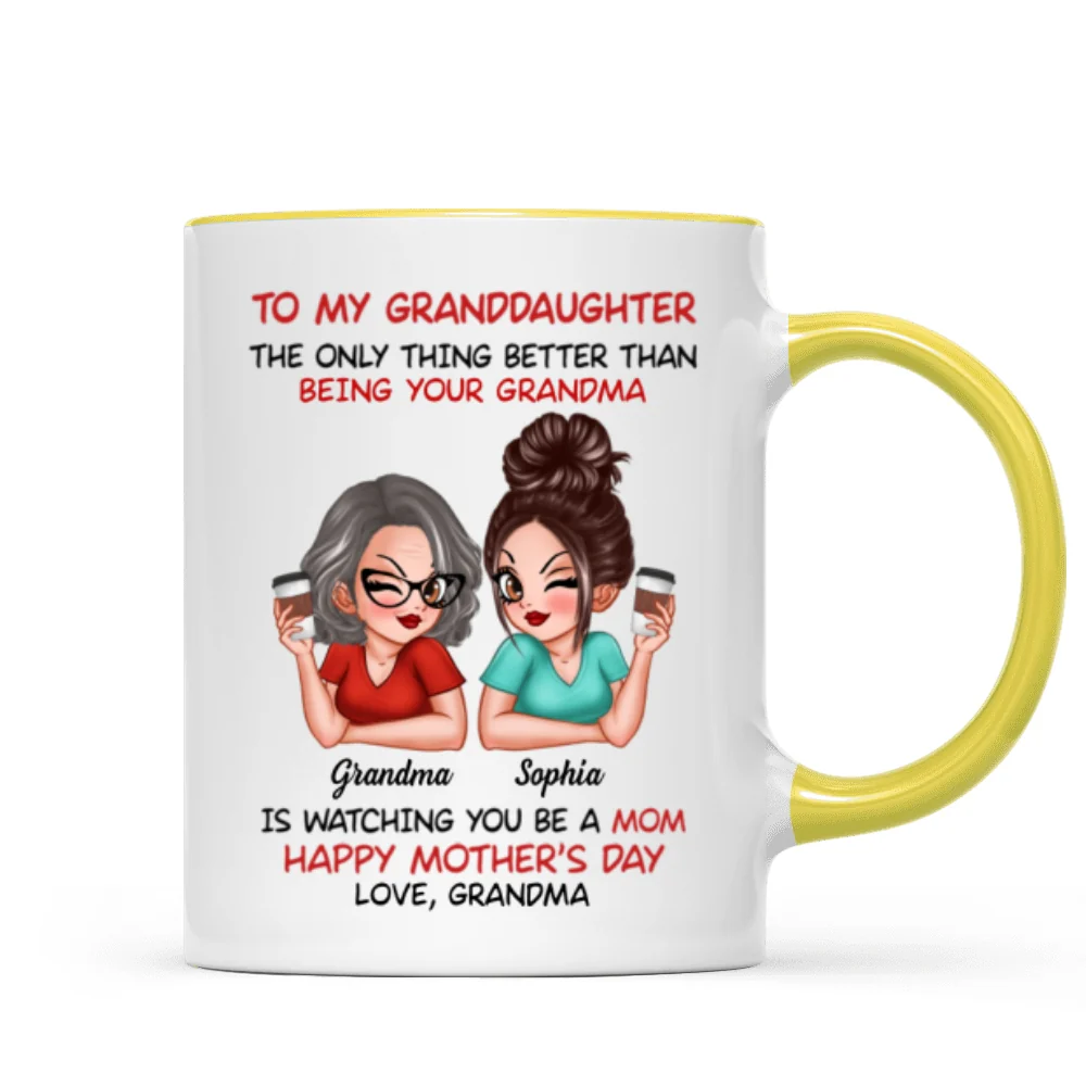 To My Granddaughter From Grandma Happy Mother's Day Personalized Mug, Gift For Granddaughter - Image 16