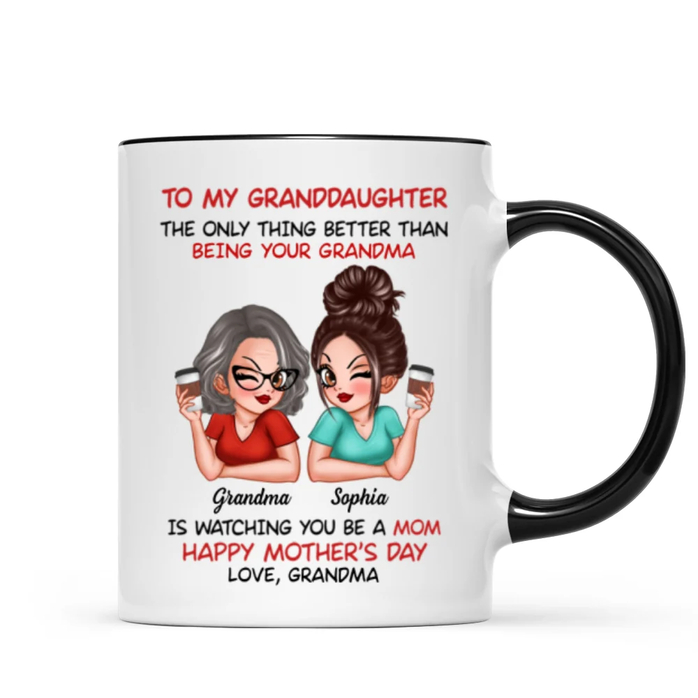 To My Granddaughter From Grandma Happy Mother's Day Personalized Mug, Gift For Granddaughter - Image 9