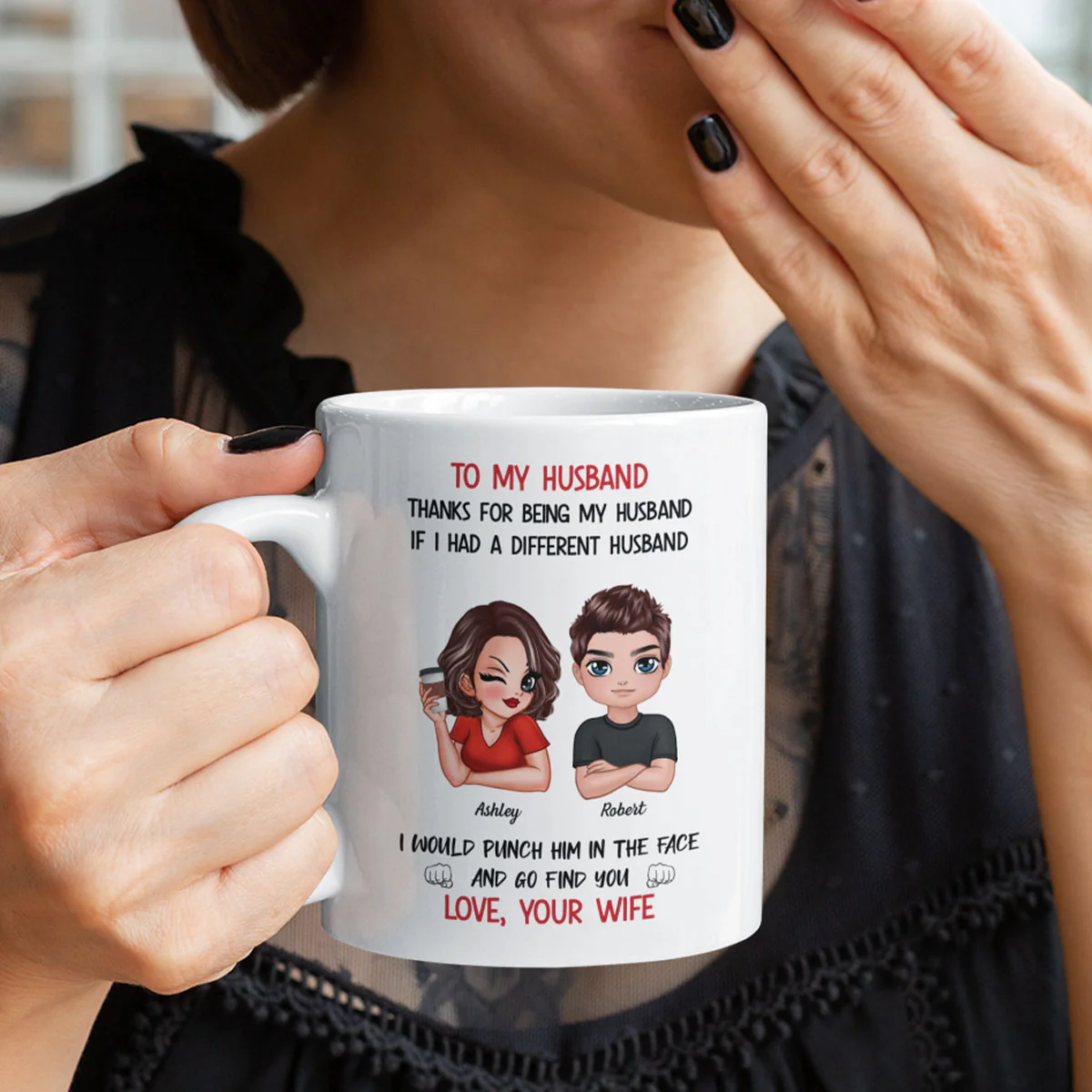 To My Husband If I Had Different Husband Personalized Mug, Funny Father's Day gift for him - Image 8