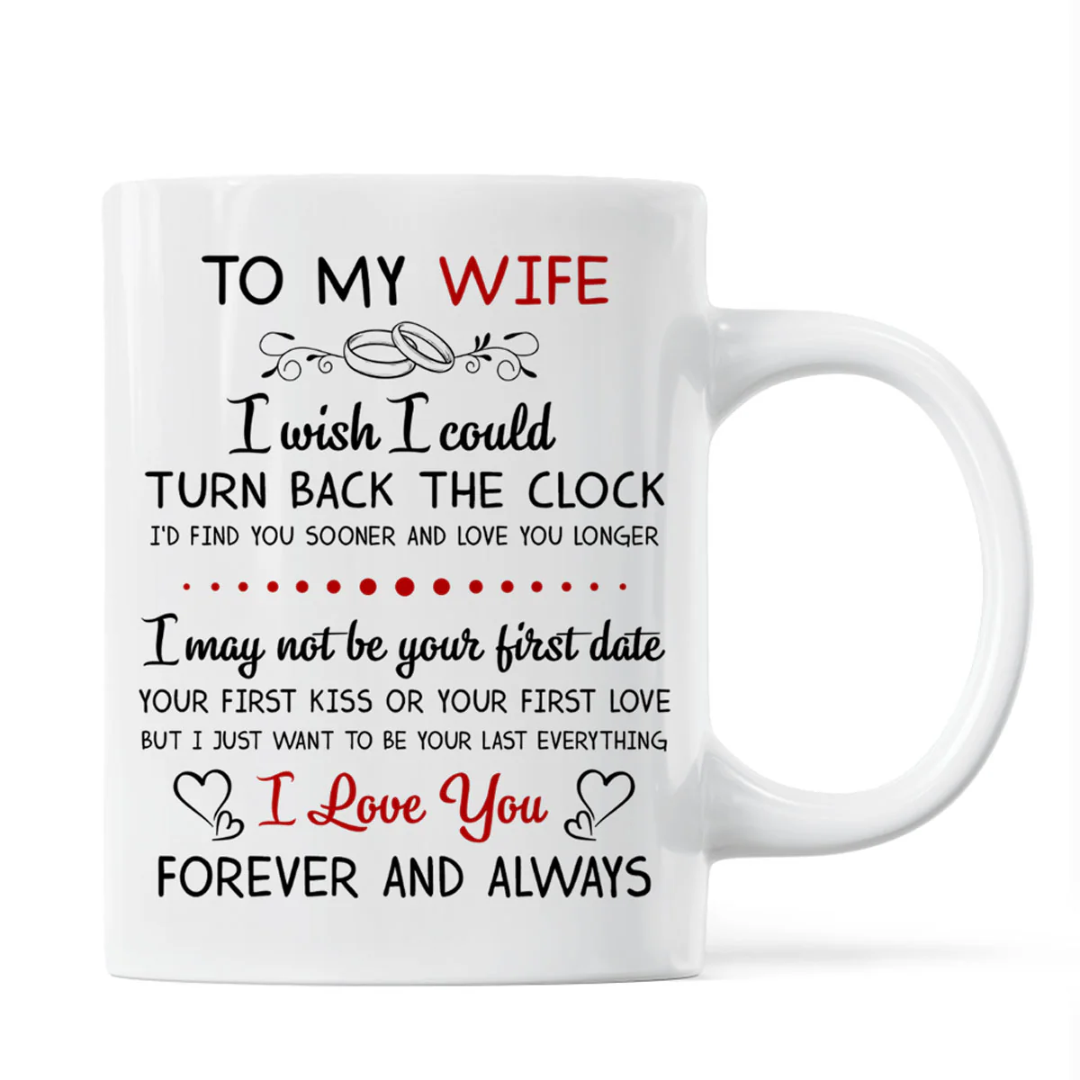 To My Husband Wife Couple Sitting Personalized Mug - Valentine‘s Day Gift - Anniversary Gift - Image 2