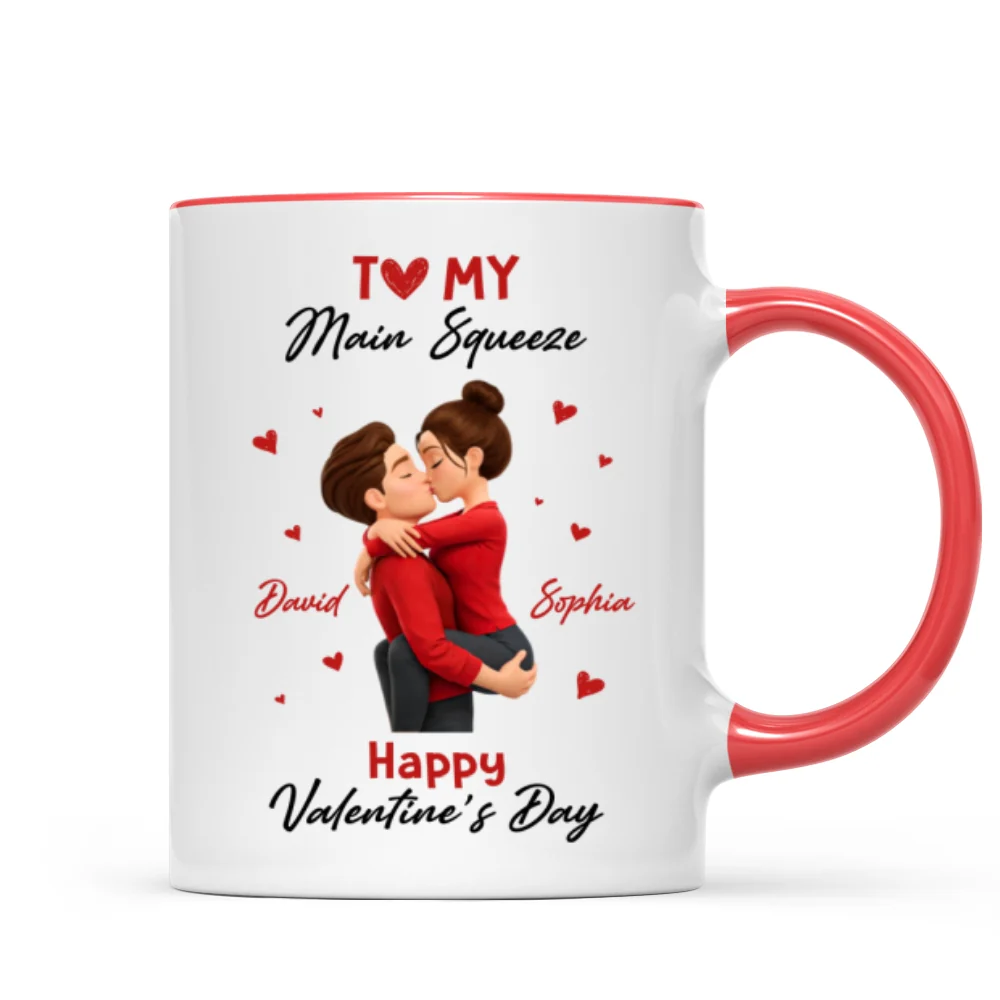 To My Main Squeeze Happy Valentine's Day - Personalized Mug - Unique Valentine's Day Gift for Her - Image 10
