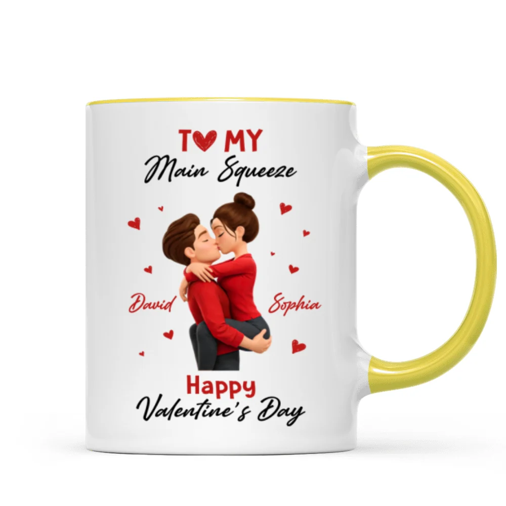 To My Main Squeeze Happy Valentine's Day - Personalized Mug - Unique Valentine's Day Gift for Her - Image 15
