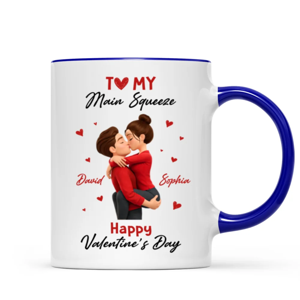 To My Main Squeeze Happy Valentine's Day - Personalized Mug - Unique Valentine's Day Gift for Her - Image 9