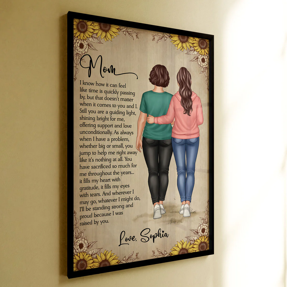 To My Mom From Daughter Mother‘s Day Gift Personalized Vertical Poster - Image 4