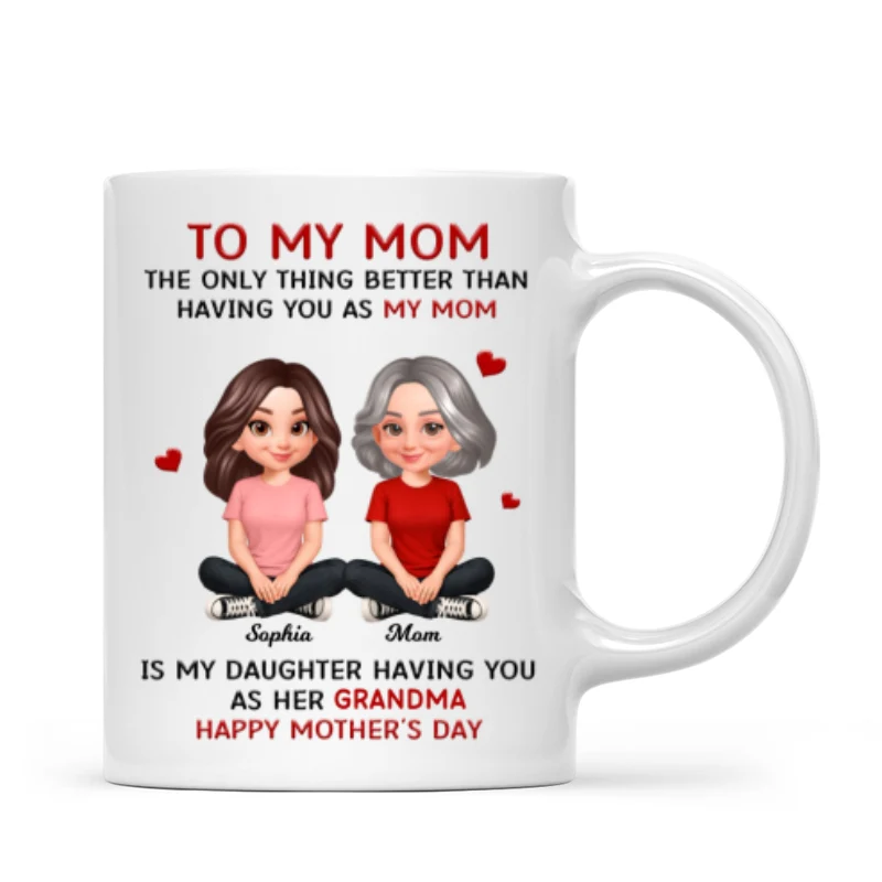 To My Mom The Only Thing Better Than Having You As Mom - Personalized Mug - Mother's Day Gift For Mom - Image 10