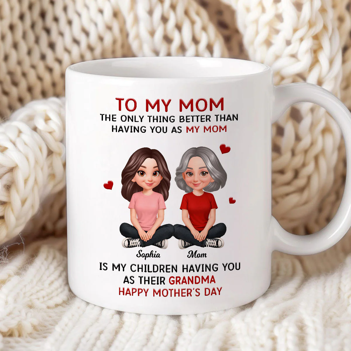 To My Mom The Only Thing Better Than Having You As Mom - Personalized Mug - Mother's Day Gift For Mom - Image 4