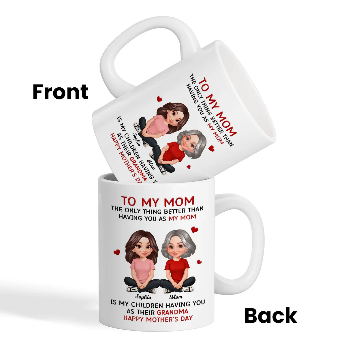 To My Mom The Only Thing Better Than Having You As Mom - Personalized Mug - Mother's Day Gift For Mom - Image 8