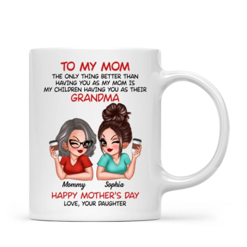 To My Mom The Only Thing Better Than Having You As My Mom Personalized Mug - Image 6