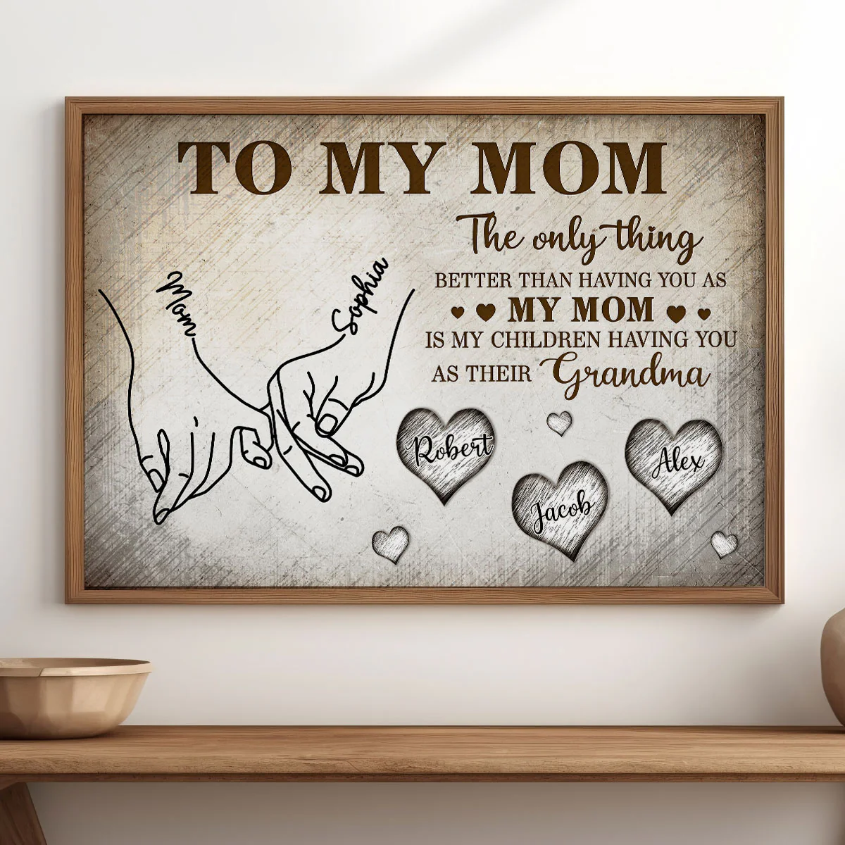 To My Mom The Only Thing - Personalized Poster - Mother's Day Gift For Mom, Grandma - Image 10