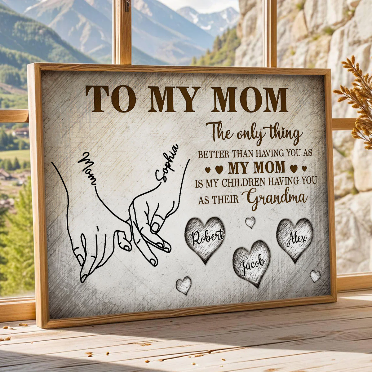 To My Mom The Only Thing - Personalized Poster - Mother's Day Gift For Mom, Grandma - Image 2