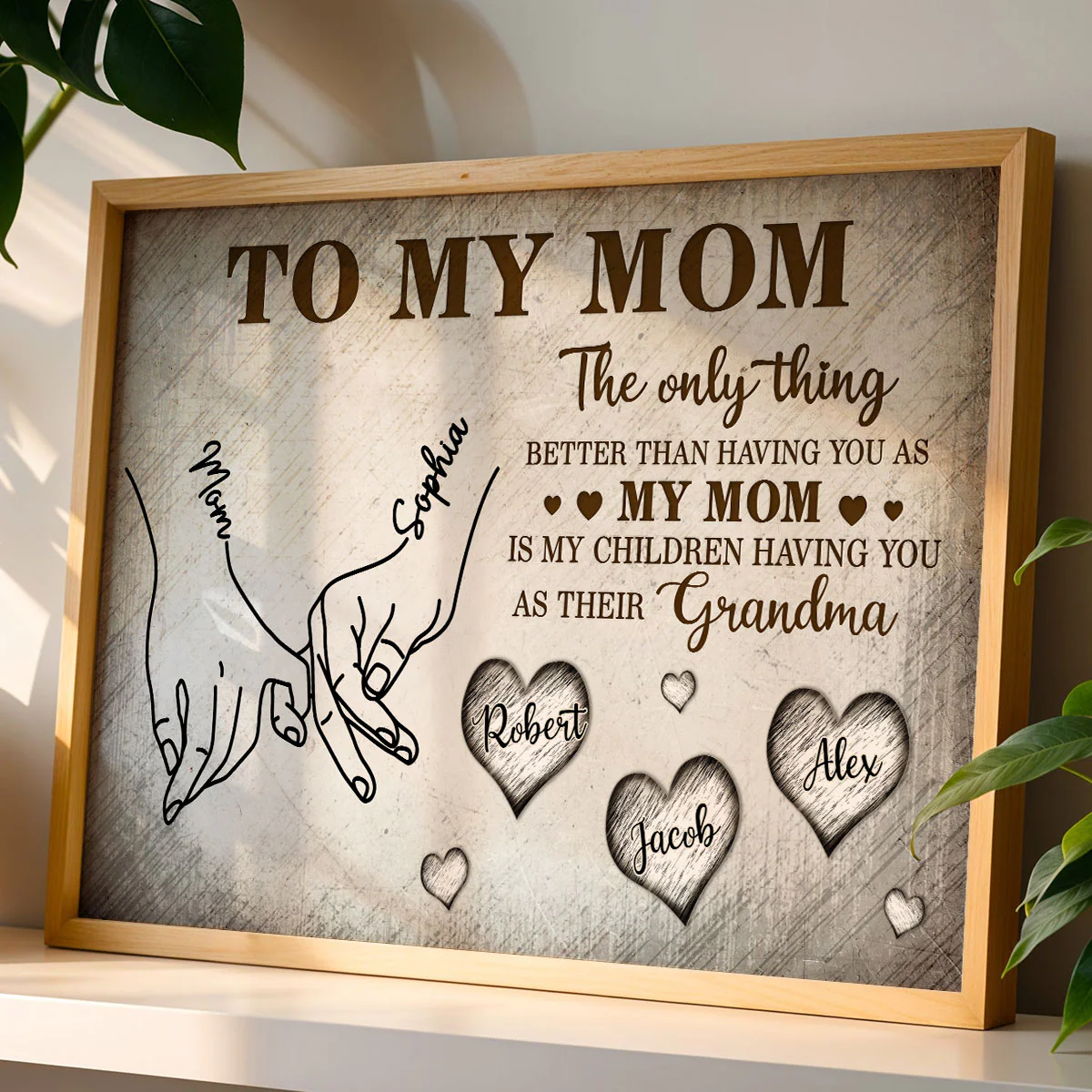 To My Mom The Only Thing - Personalized Poster - Mother's Day Gift For Mom, Grandma - Image 3
